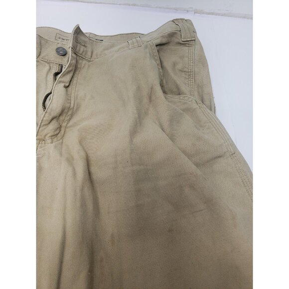 Carhartt Mens 36 x 34 Rugged Flex Relaxed Fit Canvas Work Pant BN2291-M - Picture 7 of 16